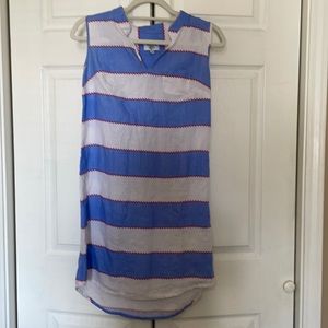 HIHO linen dress. Size small. Red, white and blue.